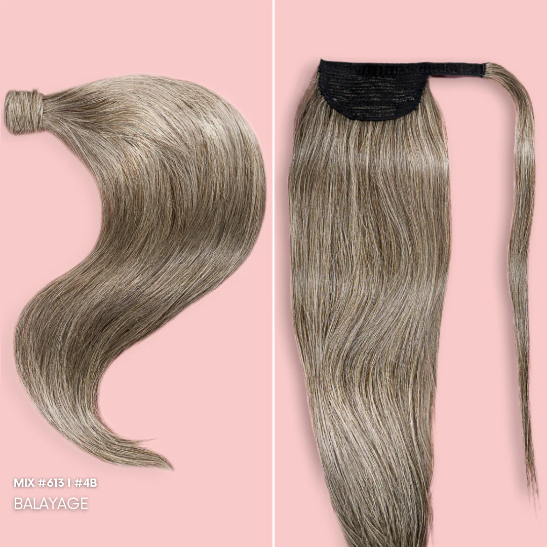 KUCYK NATURALNY 50-70 CM #613 #4B BALAYAGE - Image 5