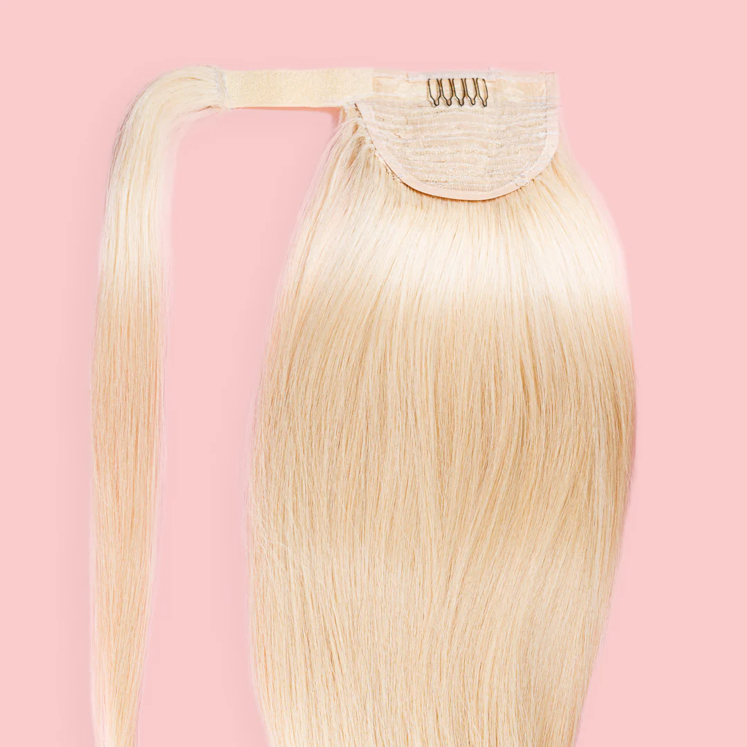 KUCYK NATURALNY 50-70 CM #613B JASNY CIEPŁY BLOND - Image 3