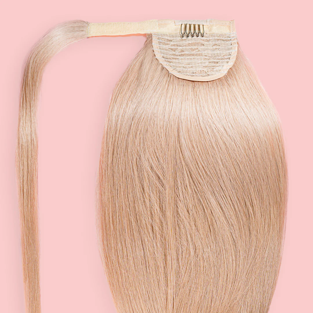 KUCYK NATURALNY 50-70 CM #18 ŚREDNI CIEPŁY BLOND - Image 3