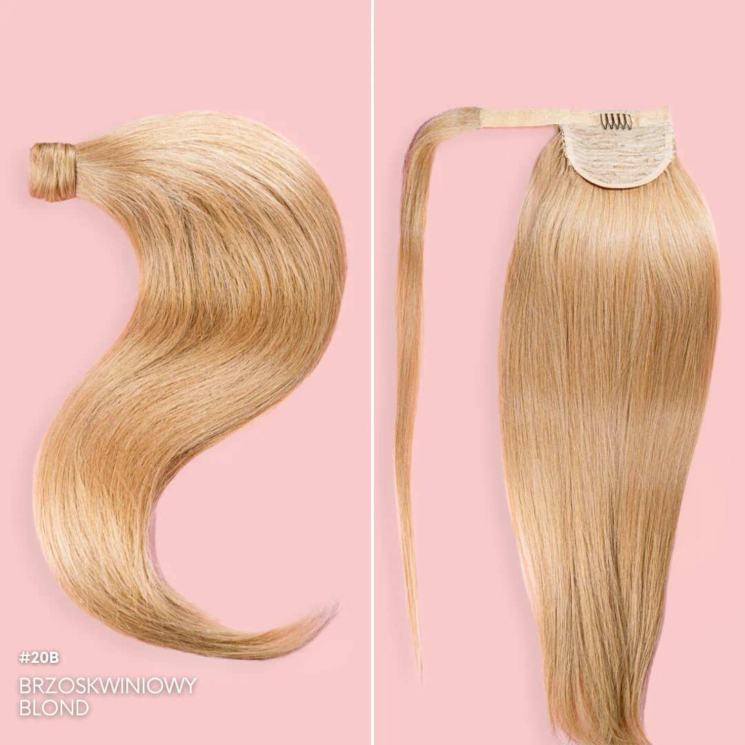 KUCYK NATURALNY 50-70 CM #20 BRZOSKWINIOWY BLOND - Image 5