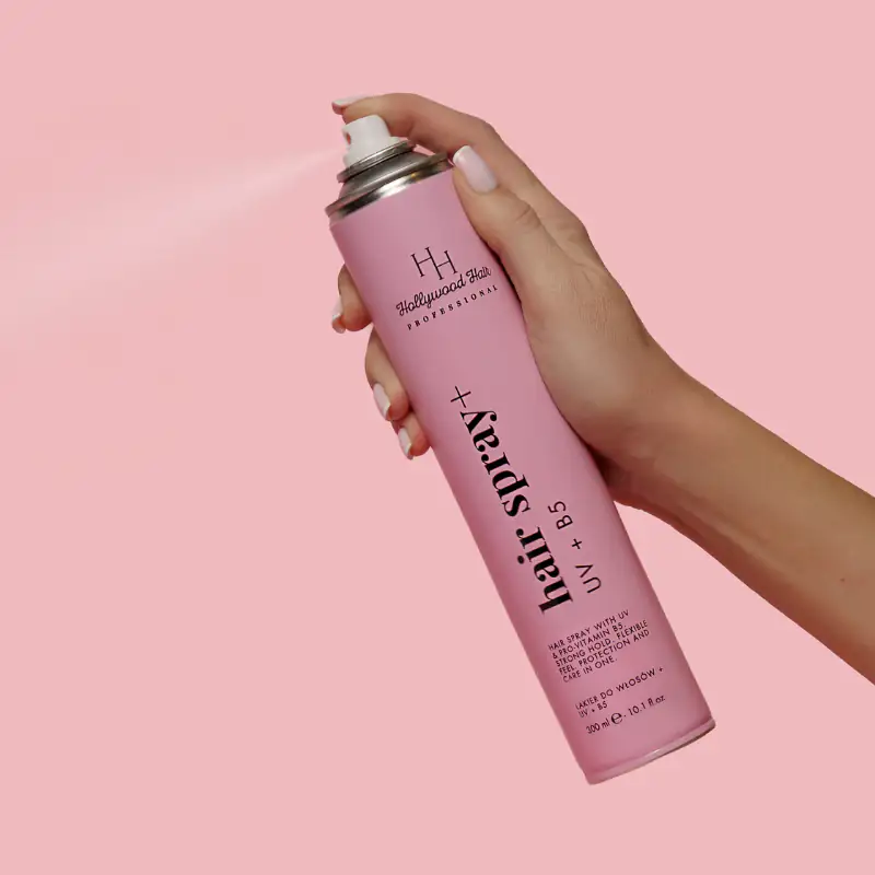 Profesjonalny lakier do włosów HairSpray+ z filtrem UV i prowitaminą B5 300 ml - Image 5