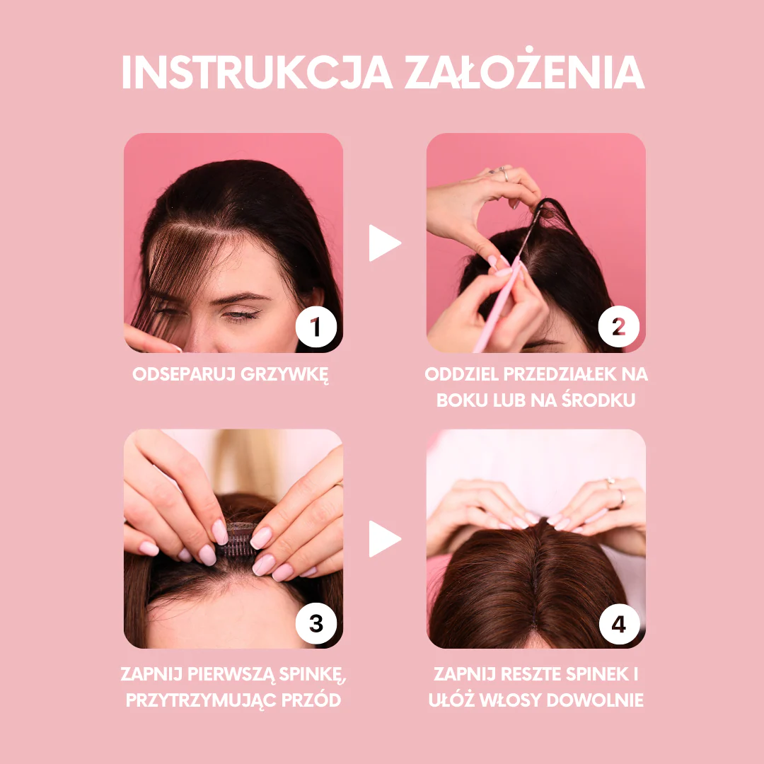 TOPPER NATURALNY CLIP IN DO ZAGĘSZCZANIE WŁOSÓW #20B BRZOSKWINIOWY BLOND - Image 10