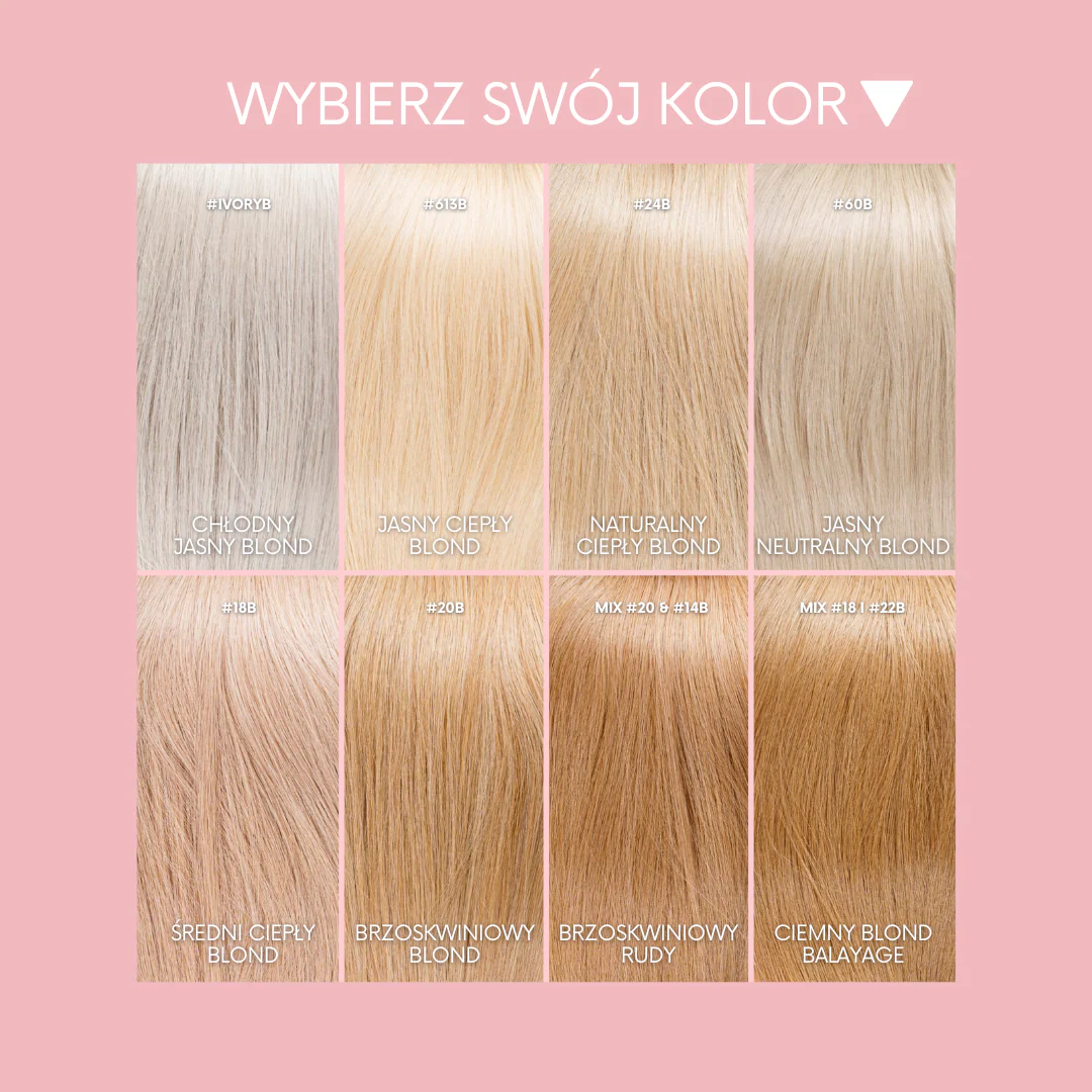 TOPPER NATURALNY CLIP IN DO ZAGĘSZCZANIE WŁOSÓW #20B BRZOSKWINIOWY BLOND - Image 9